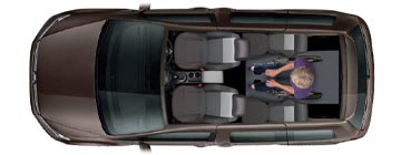 VW Caddy WAV Layout
