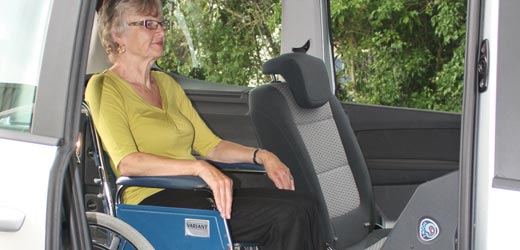 VW Sharan Wheelchair Location
