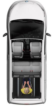 Nissan eNV200 WAV layout