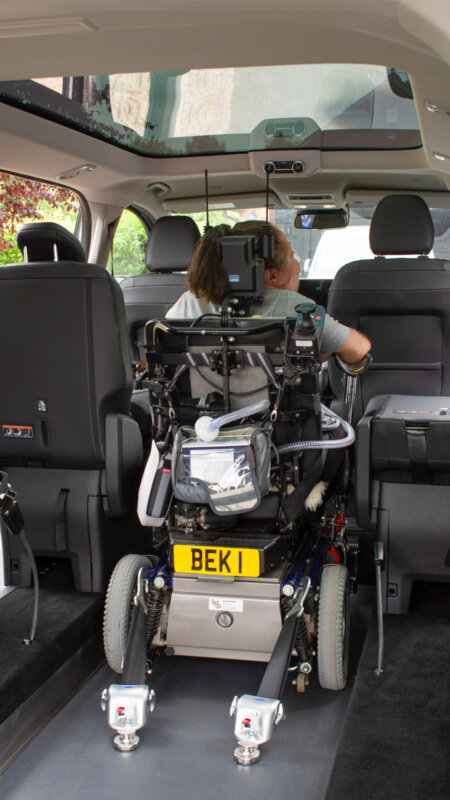 Ford Tourneo ustom WAV with wheelchair