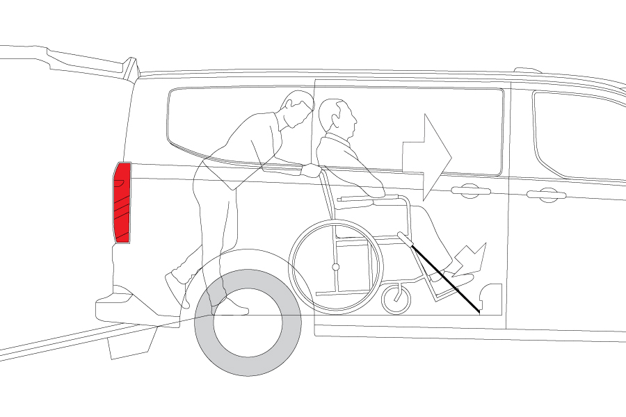 Pushing Wheelchair Forward