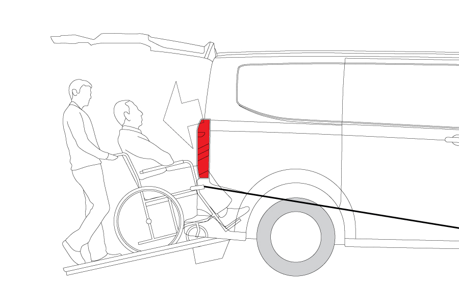 Unloading Wheelchair Manually