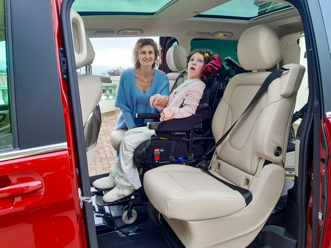 Mercedes WAV central wheelchair location
