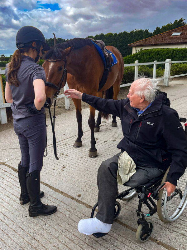 Brian meets Ivy the horse