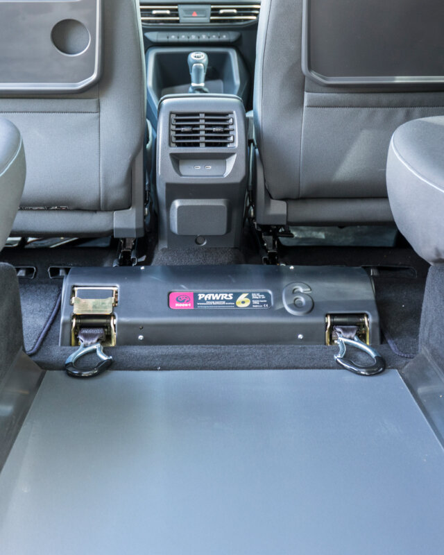 PAWRS winch and restraint system for wheelchair vehicles