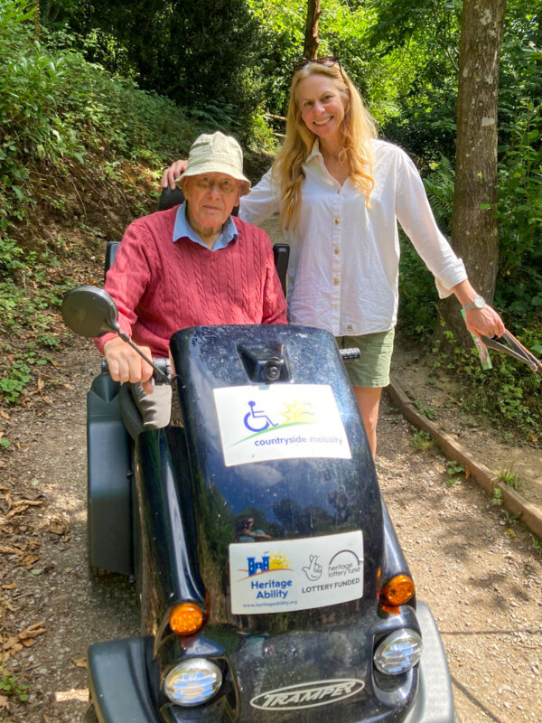 Brian on the Tramper scooter